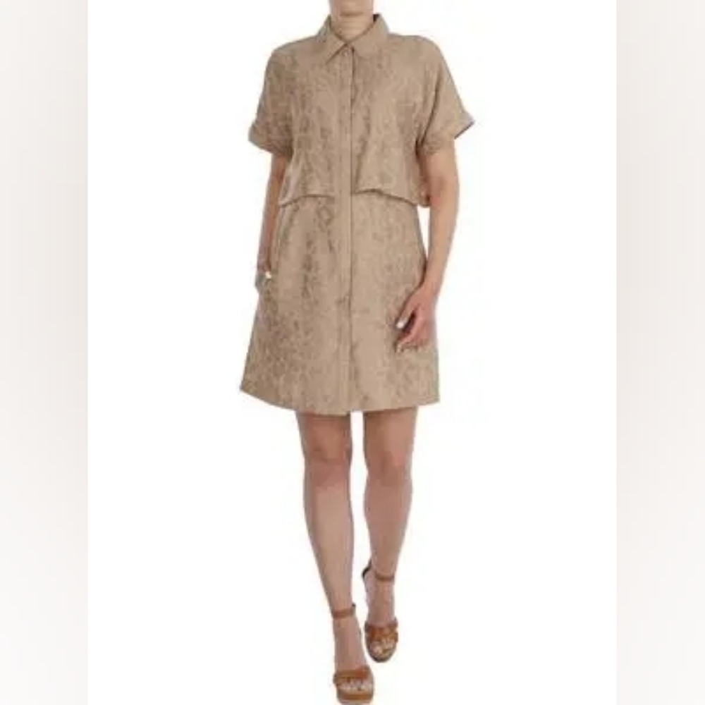 Scotch & Soda Animal Jacquard Shirt Dress
